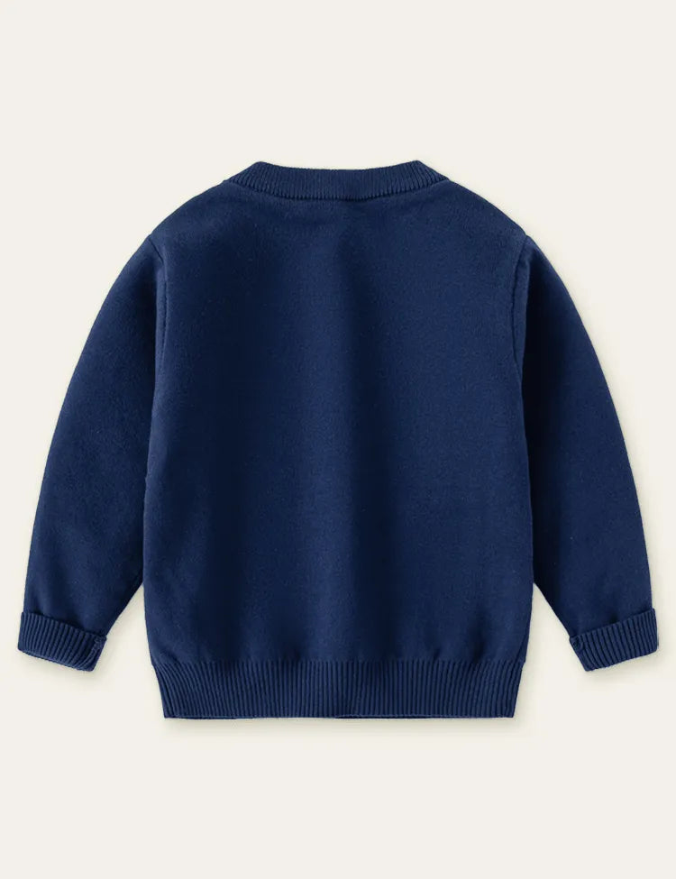 Cartoon Dinosaur Crocodile Pattern Sweater - Mini Taylor