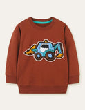 Cartoon Excavator Sweatshirt - Mini Taylor