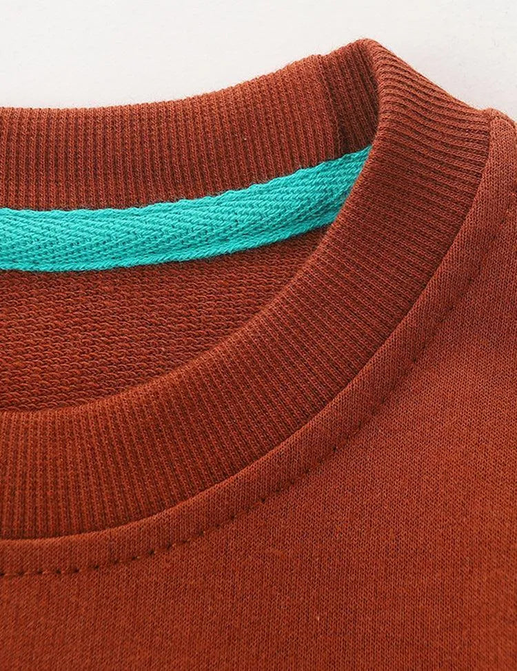 Cartoon Excavator Sweatshirt - Mini Taylor