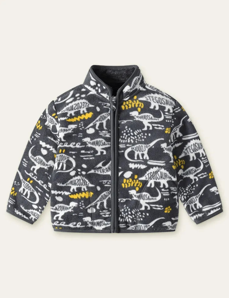 Cartoon Printed Fleece Jacket - Mini Taylor