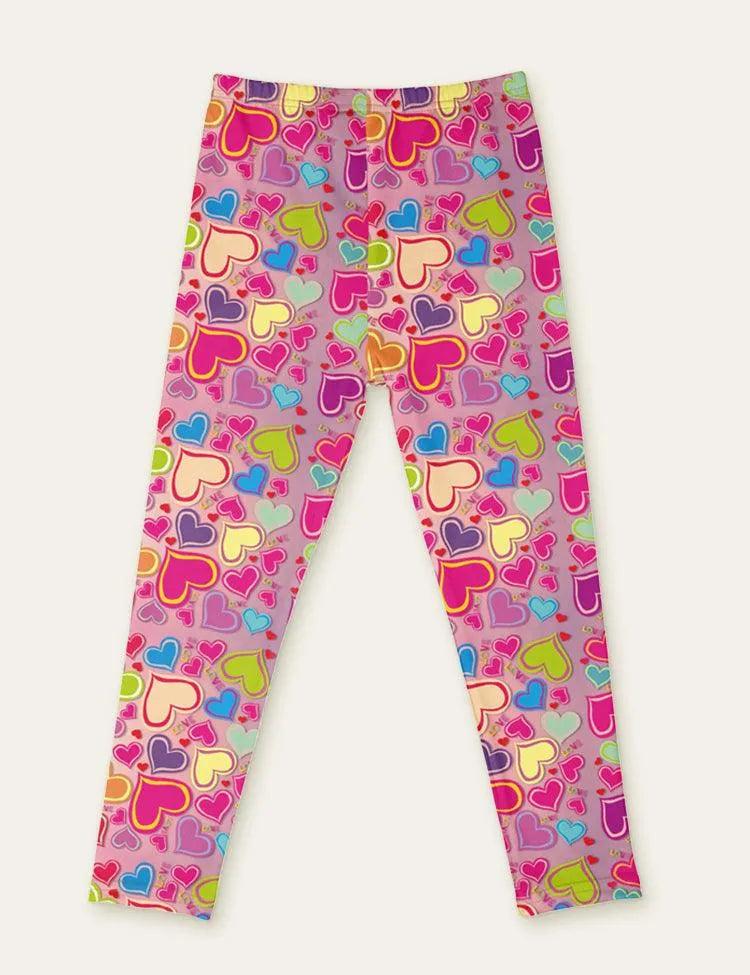 Cute Floral Animal Full Printed Leggings - Mini Taylor
