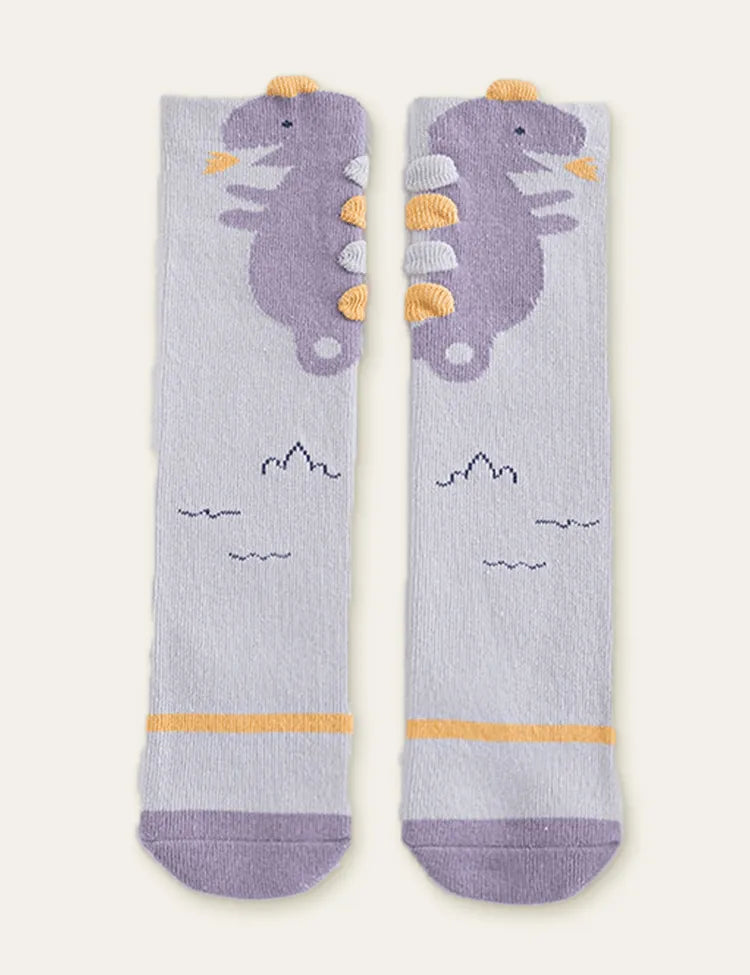 Dinosaur Flamingo Printed Knee Socks - Mini Taylor