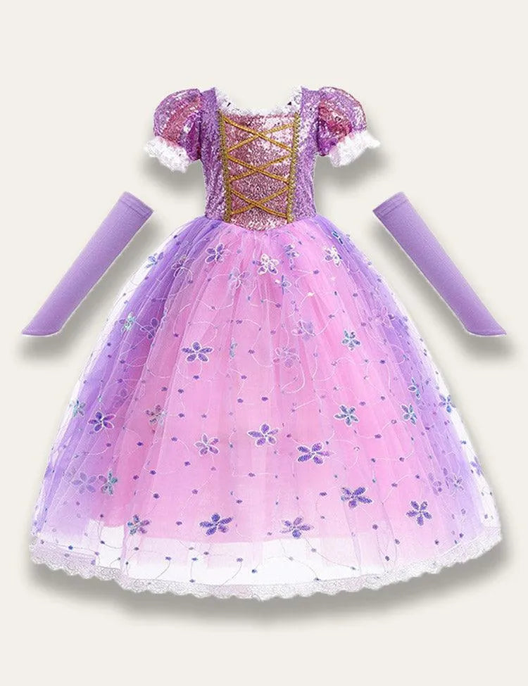Glitter Rapunzel Party Dress - Mini Taylor