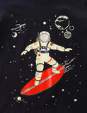Glowing Space Astronaut Printed Long Sleeve T-shirt - Mini Taylor