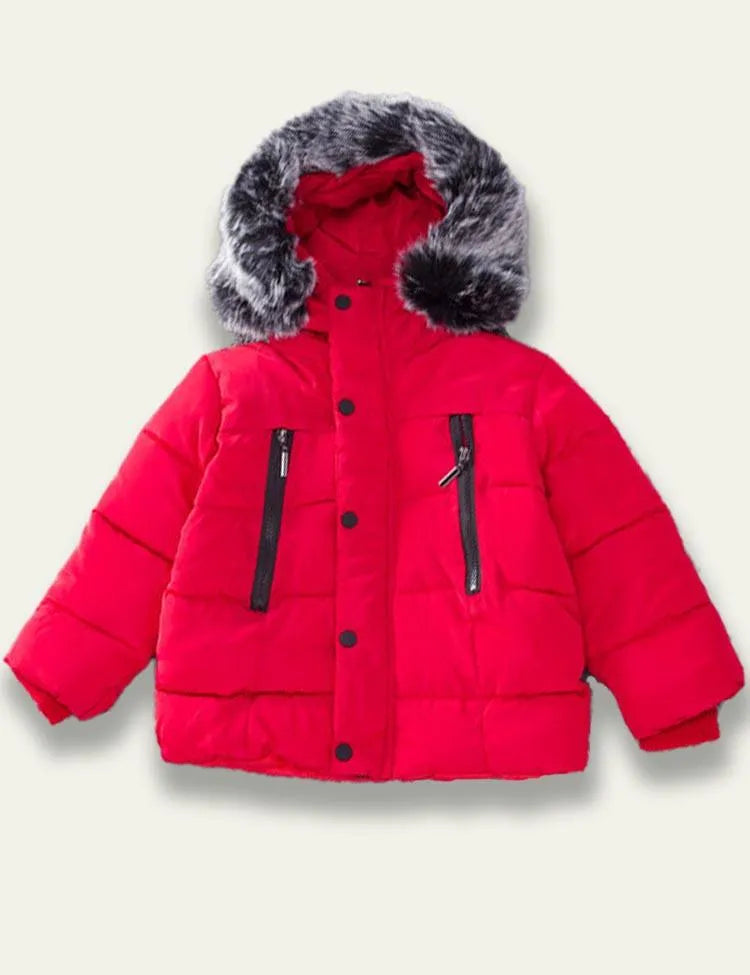 Hooded Pocket Cotton Coat - Mini Taylor