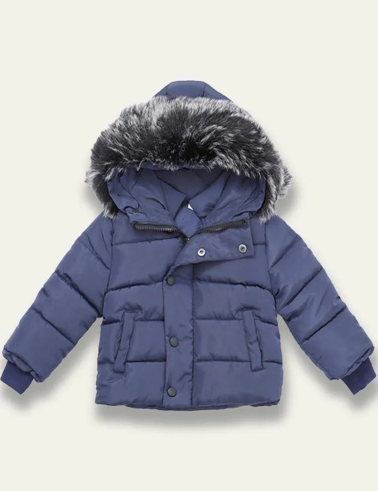 Hooded Pocket Cotton Coat - Mini Taylor