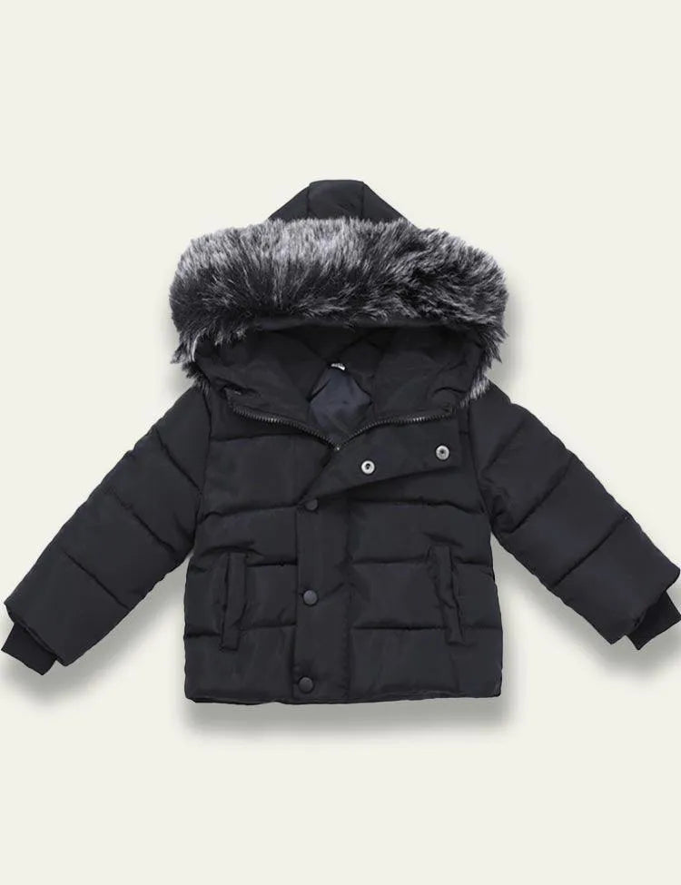 Hooded Pocket Cotton Coat - Mini Taylor