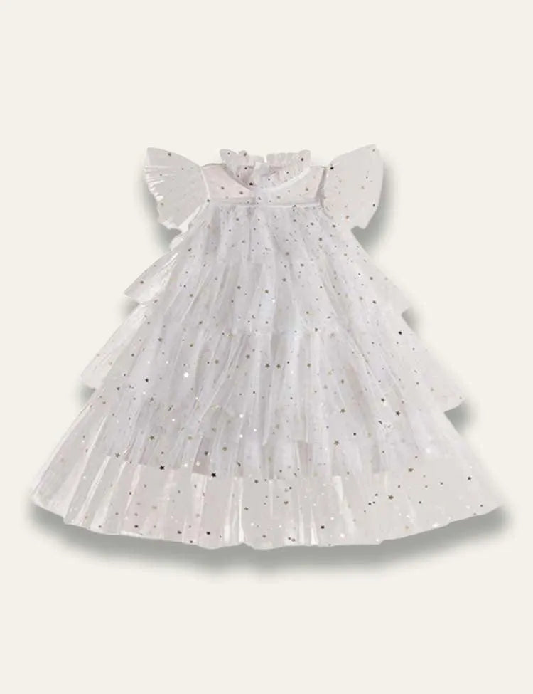 Star Sequin Fluffy Tulle Princess Party Dress - Mini Taylor