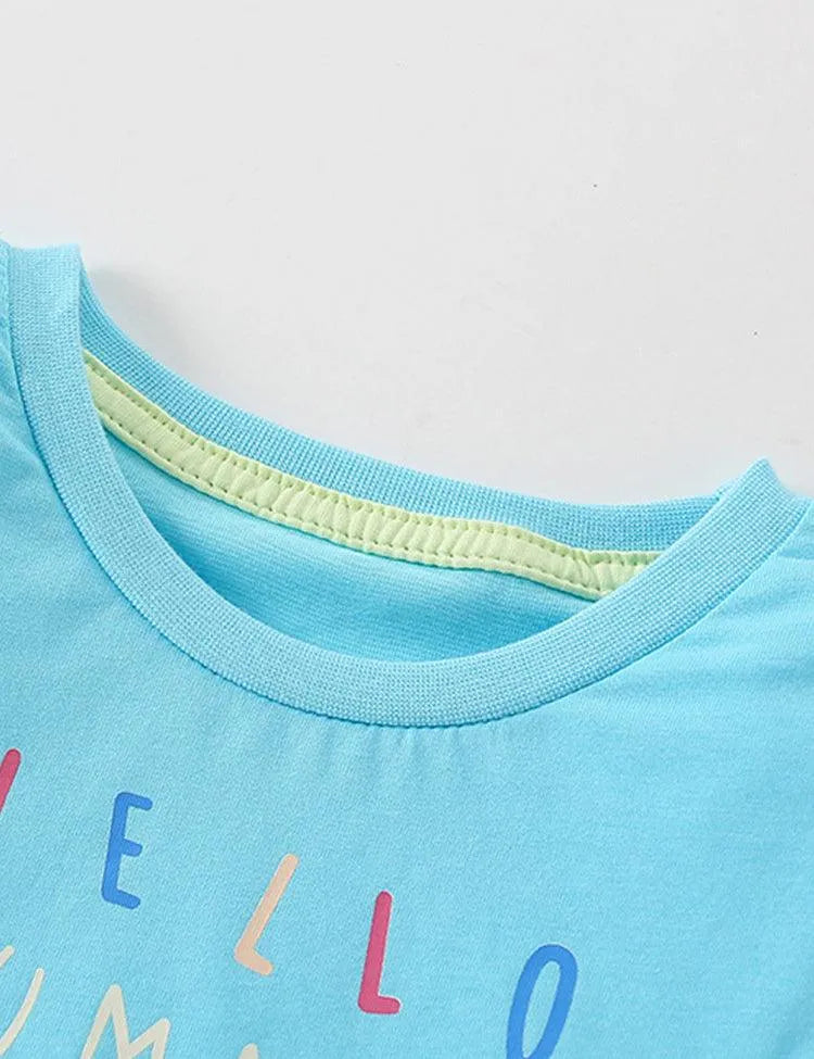 Three Flamingo Printed Long-Sleeved T-shirt - Mini Taylor