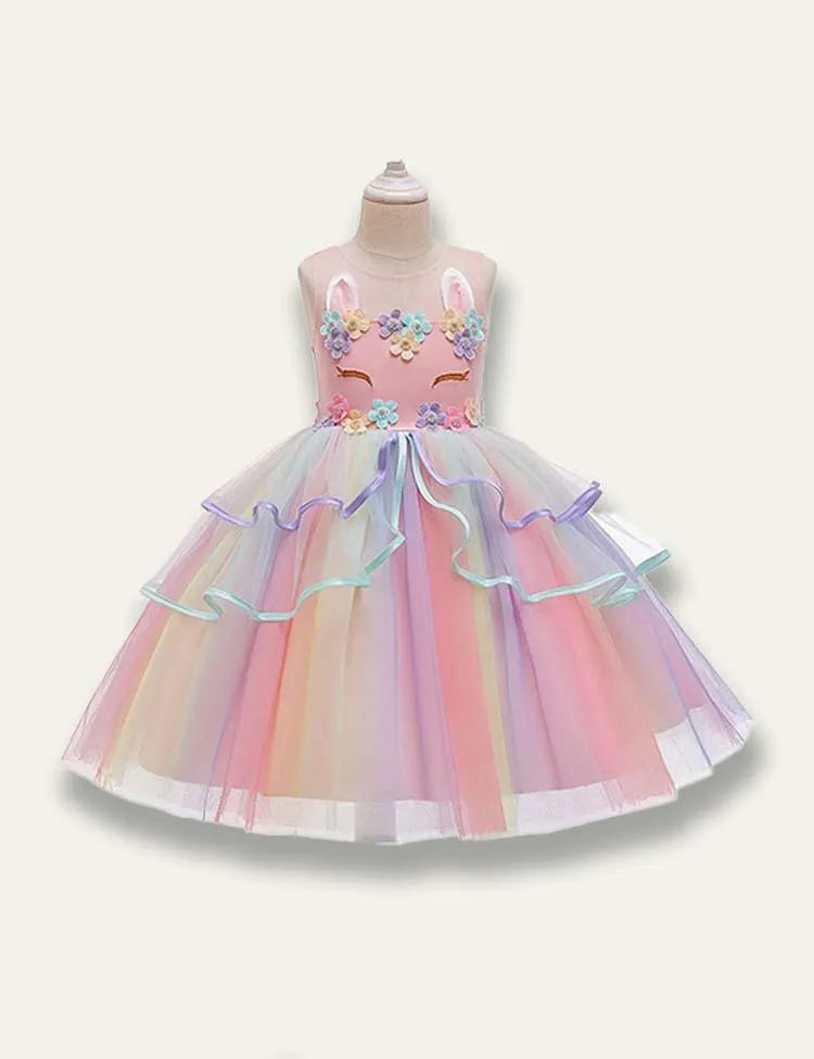 Unicorn Fluffy Princess Tulle Dress - Mini Taylor
