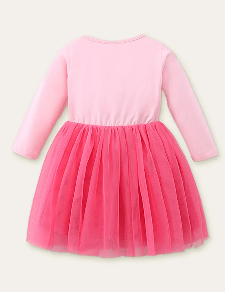 Unicorn Mesh Stitching Dress - Mini Taylor