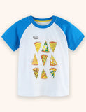 Gourmet Pizza Printed T-shirt