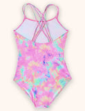 Tie-dye Suspender Swimsuit