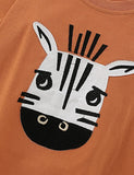 Zebra Applique T-shirt Set