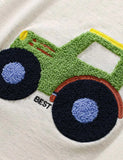 Cartoon Car Applique T-Shirt