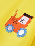 Cute Car Applique Cotton T-shirt