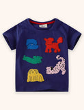Dogs Applique T-Shirt