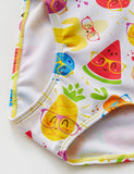 Summer Fruit Print Lace Swimsuit