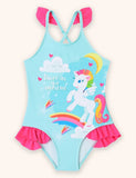 Rainbow Unicorn Print Swimsuit