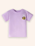 Cute Bee Printed T-shirt Set