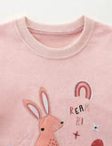 Dream Rabbit Appliqué Sweatshirt