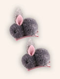 2PCS Easter Bunny Plush Hairpins