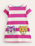 Cartoon Embroidered Dress - Mini Taylor