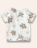 Cartoon Star Printed T-Shirt