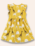Wild Animal Printed Vest Dress