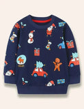 Christmas Cartoon Printed Sweatshirt
