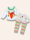 Christmas Cute Reindeer Printed Set