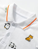 Cartoon Animal Printed Polo T-shirt - Mini Taylor