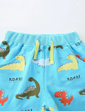 Dinosaur Print Cotton Shorts