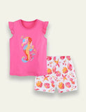 Cartoon Seahorse Printed Set - Mini Taylor
