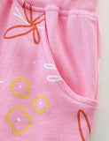 Butterfly Print Cotton Shorts
