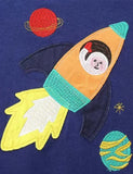 Astronaut Rocket Appliqué Sweatshirt