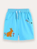 Rabbit Balloon Print T-Shirt and Shorts Set