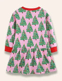 Christmas Tree Printed Dress