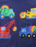 Construction Car Printed Short Sleeve T-Shirt