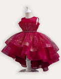 Glitter Trailing Tulle Party Dress