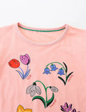 Flower Print Short Sleeve T-Shirt
