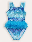Mermaid One Piece Tulle Swimsuit
