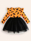 Halloween Cute Bat Tulle Dress