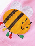 Bee Flower Applique Shorts