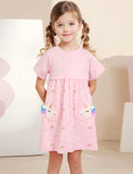 Unicorn Pokect Cotton Dress