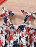Suspender Star Independence Day Dress