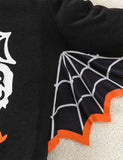Halloween Bat Sleeve Top + Tulle Skirt Two-piece Set
