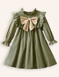 Long Sleeve Bow Princess Dress