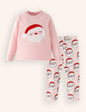 Santa Claus Applique Pajama Set