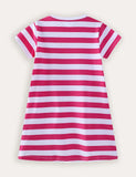 Unicorn Applique Stripe Cotton Dress